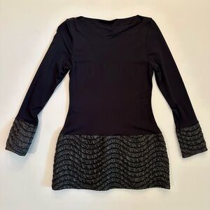 Anne Fontaine Paris - retro black dress/top - size 40